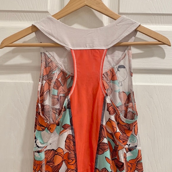 Lululemon Racerback Floral Coral Tank Top - Picture 6 of 14